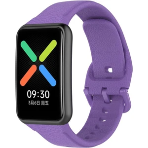 Oppo Watch Free Kordon Kayış Yumuşak Silikon Akıllı Bileklik Spor Kordon Mor