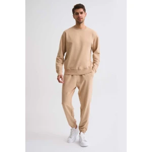 Cepli Erkek Eşofman Altı  - Bej Bej - S