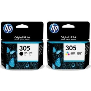 Poyraz Toner Hp 305-6ZD17AE Siyah ve Renkli Orjinal Mürekkep Kartuş Seti