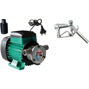 220 Volt 1" Sıvı Aktarma Yağ Mazot Su Süt Aktarma Pompası ve Manuel Sıvı Aktarma Tabancası