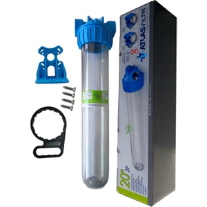 Atlas Filtri 20" 3p Master Atlas Filtre Kabı Housıng 3/4 inç bağlantılı