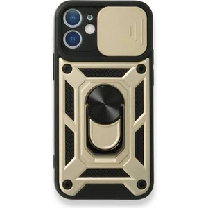 Apple iPhone 11 Kılıf Pars Lens Yüzüklü Mıknatıslı Zırhlı Kapak + Tam Kapatan Kırılmaz Cam