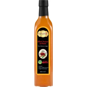 Hanzade Bitkisel İçilebilir Katkısız Cam Şişe Dört Hırsız Sirkesi 500 ml