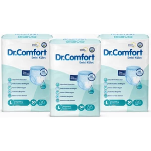 Dr. Comfort Yetişkin Emici Külot Large 30'lu 3 Paket 90 Adet