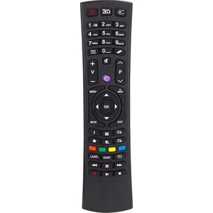 HLL Teknoloji Vestel Siyah Seg - Regal LCD LED Tv Kumanda Mor Tuş Büyük Kalıp 3D Tuşlu