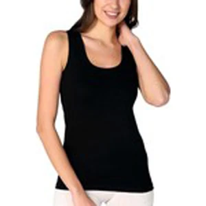 6'lı Tutku Bayan Ribana  Geniş  Askılı Atlet Siyah