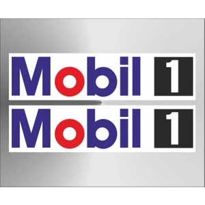 Oto Sticker Mobil 1 Logo Sticker 2 Adet