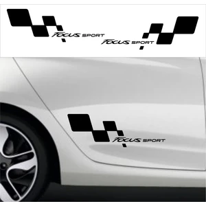 Oto Sticker Ford Focus Sport Bayraklı Sticker Seti 2 Adet