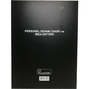 Personel Devam (Takip) Ve İmza Defteri Cilt Kapak