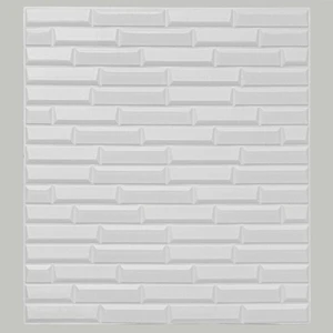 Renkli Duvarlar Kendinden Yapışkanlı Beyaz Opak Duvar Paneli Kağıdı 70X38 cm NW55