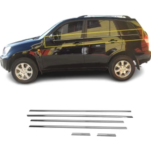 A&G Tuning Chery Tiggo Krom Cam Çıtası 6 Parça 2008 Üzeri P.çelik