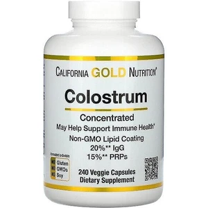 California Gold Nutrition California Gold Nutrition, Colostrum, Concentrated, 240 Veggie Capsules