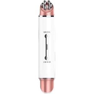 Taşınabilir USB Çift Kafa Rf Ems Yüz Güzellik Kalem LED Foton Güzellik Makinesi Yüz Cilt Gençleştirme Göz Masajı Kaldır | Iyon Cihazı (Beyaz) (Yurt Dışından)