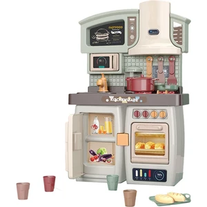 Çocuk Mutfak Playset Eğitim Oyuncakları Yemek Doğum Green Için Gerçekçi Oyuncaklar