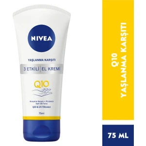 Q10 3 Etkili El Kremi 75 ml Anti Alerjik UV Lekelerine Karşı Ton Eşitleyici Yoğun Nemlendirici