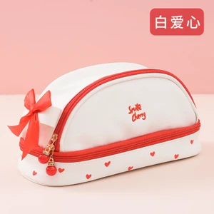 Wonderful Day Büyük Kapasiteli Desenli Kalem Kutusu - Beyaz (Yurt Dışından)