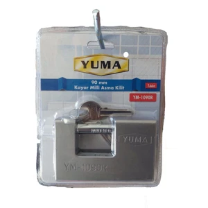 Yuma Ym 1090R  Kayar Milli Asma Kilit 90 mm