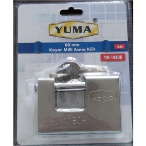 Yuma Ym 1080R  Kayar Milli Asma Kilit 80 mm