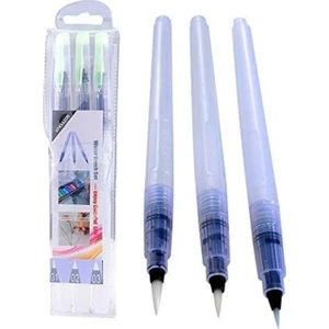 Su Hazneli Fırça Seti 3'lü Water Brush Pen Set