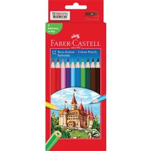Blisterli Kuruboya 12'li Set Kalemtraş Silgi