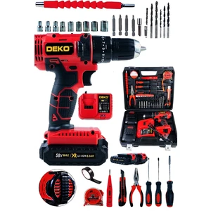 DKT2069 Darbeli Çift Motor Turbo Şarjlı Entegreli Çift Akülü Şarjlı Vidalama Matkap 58V + Full Set