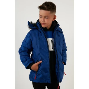 Içi Peluş Astarlı Çıkarılabilir Kapüşonlu Mont Erkek Çocuk Mont 5760013
