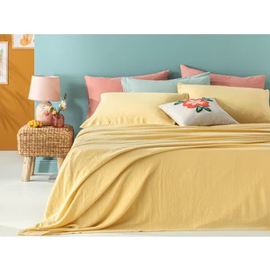 English Home Genesis Soft Touch Tek Kişilik Pike Seti 150 x 220 cm Sarı