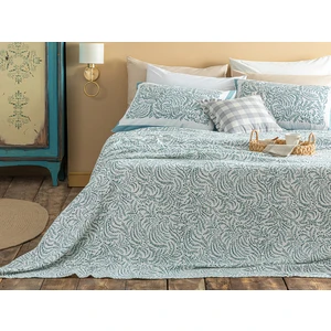 English Home Calm Nature Baskılı Çift Kişilik Pike Takımı 200 x 220 cm Seledon
