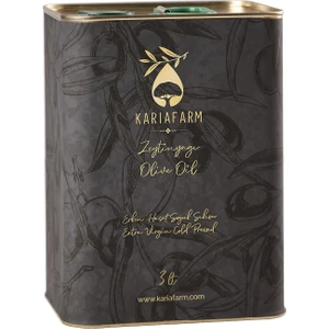 Karia Farm Erken Hasat Genç Zeytin Soğuk Sıkım Zeytinyağı 3 lt