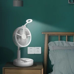 1 Adet Taşınabilir Uzaktan Kumandalı Fanlar Soğutma Katlanır Sprey Nemlendirme Aydınlatma 7200MAHBATTERY Klima Aletleri USB Fan (Yurt Dışından)