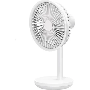 USB Masaüstü Masa Fan 4000 Mah USB Şarj Edilebilir 3 Modu Rüzgar Hızı Soğutma Salınımlı Fan (Yurt Dışından)