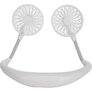Dayanıklı USB Şarj Edilebilir Giyilebilir Taşınabilir El Ücretsiz Boyun Bandı Fan Ev Ofis Seyahat Heatstroke Önleme Gadget (Yurt Dışından)