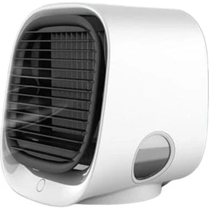 USB Mini Hava Soğutucu Fan Hava Soğutma Klima Gece Işık Taşınabilir Nemlendirme Masaüstü Hava Soğutucu Çok Işlevli Yaz Fanlar (Beyaz) (Yurt Dışından)