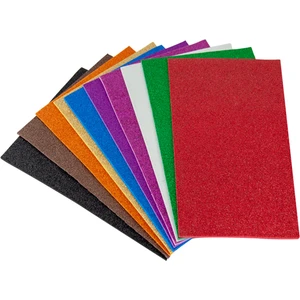 Simli Eva Tabaka Karışık Renkli 20 x 30 cm 10'lu Paket