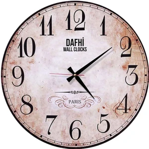 Dafhi Dekoratif Ahşap Duvar Saati 45x45