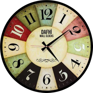 Dafhi Dekoratif Ahşap Duvar Saati 35x35