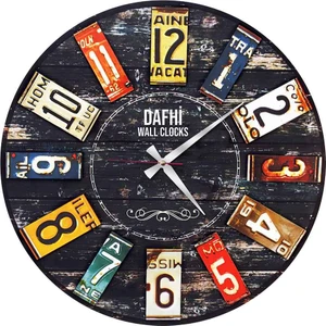 Dafhi Dekoratif Ahşap Duvar Saati 45x45