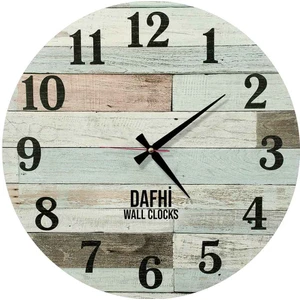 Dafhi Dekoratif Ahşap Duvar Saati 45x45