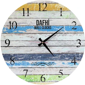Dafhi Dekoratif Ahşap Duvar Saati 45x45