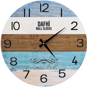 Dafhi Dekoratif Ahşap Duvar Saati 45x45