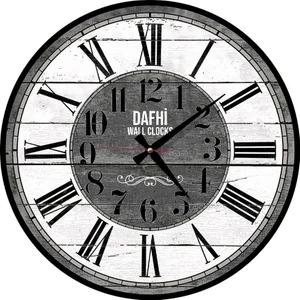 Dafhi Dekoratif Ahşap Duvar Saati 45x45