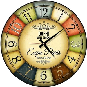 Dafhi Dekoratif Ahşap Duvar Saati 45x45