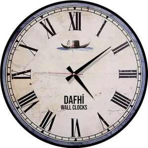 Dafhi Dekoratif Ahşap Duvar Saati 45x45