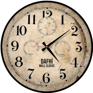 Dafhi Dekoratif Ahşap Duvar Saati 45x45