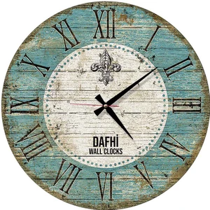 Dafhi Dekoratif Ahşap Duvar Saati 35x35
