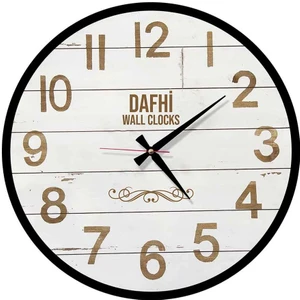 Dafhi Dekoratif Ahşap Duvar Saati 45x45