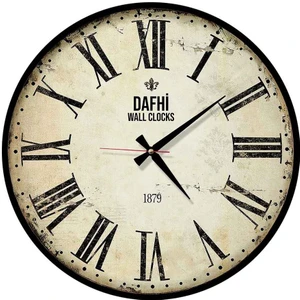 Dafhi Dekoratif Ahşap Duvar Saati 35x35