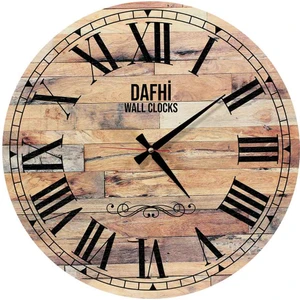 Dafhi Dekoratif Ahşap Duvar Saati 35x35