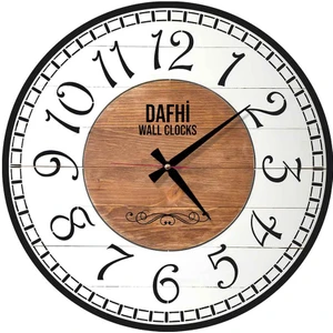 Dafhi Aksesuar Dafhi Dekoratif Ahşap Duvar Saati 45x45