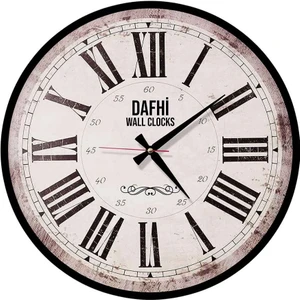 Dafhi Dekoratif Ahşap Duvar Saati 35x35